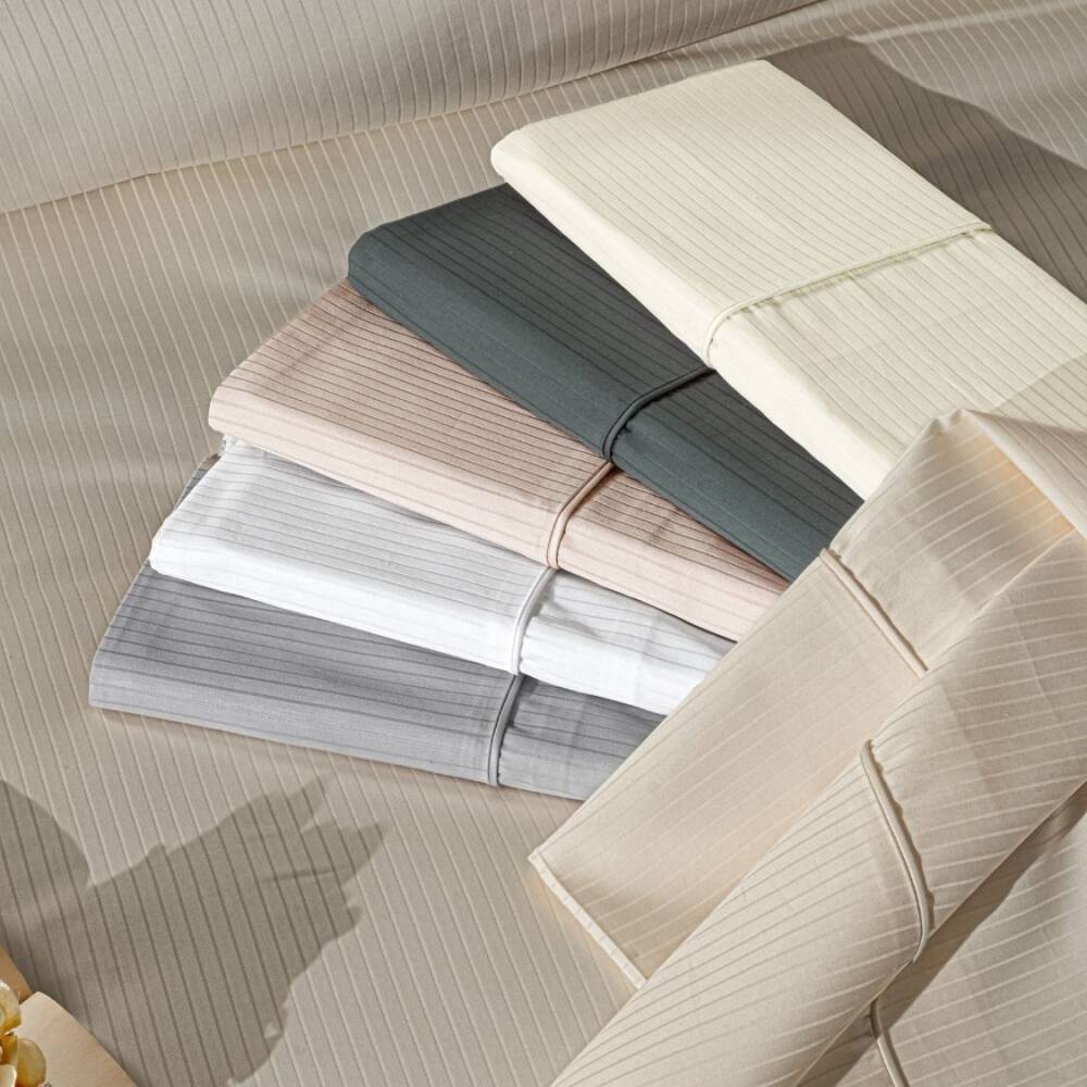 Maxstyle Premium Stripe Saten 160x220 Tek Kişilik Nevresim Takımı - Maxstyle