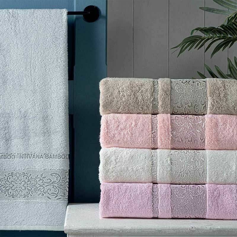 Nirvana Bamboo Havlu 50x90 Cm Somon - Maxstyle